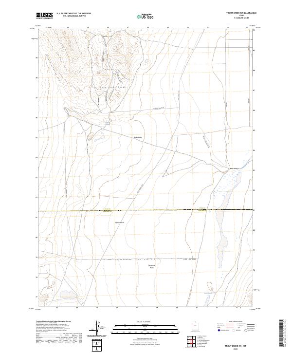 Trout Creek SW, UT — USGS 7.5-minute topo (2023)