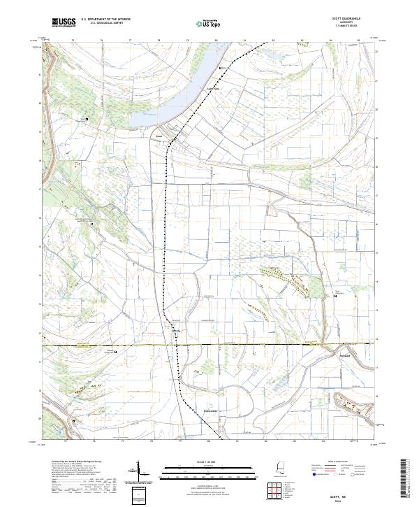 Scott, MS — USGS 7.5-minute topo (2024)