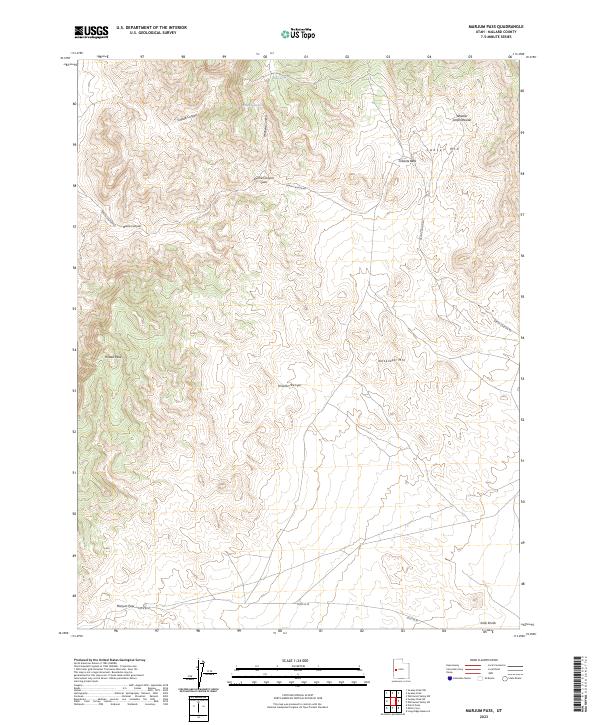 Marjum Pass, UT — USGS 7.5-minute topo (2023)