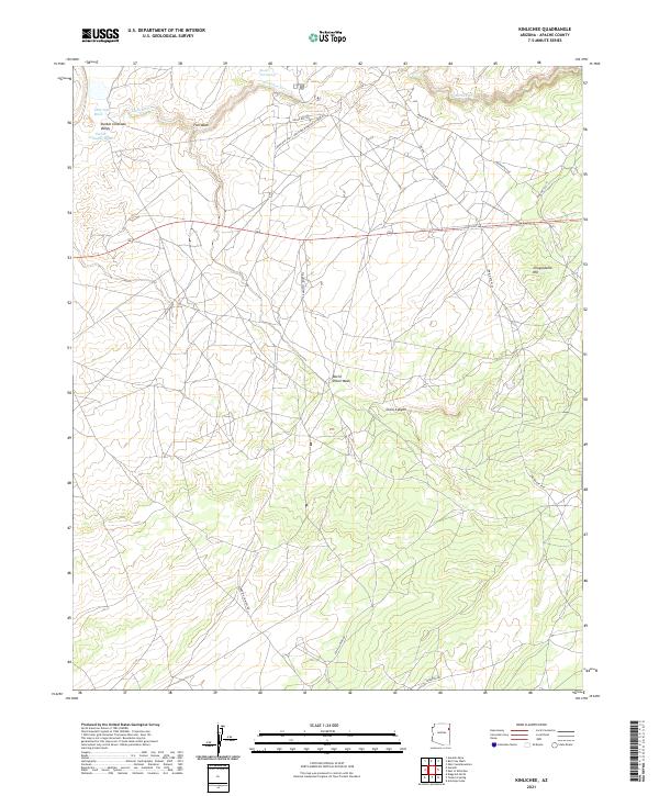 Kinlichee, AZ — USGS 7.5-minute topo (2021)