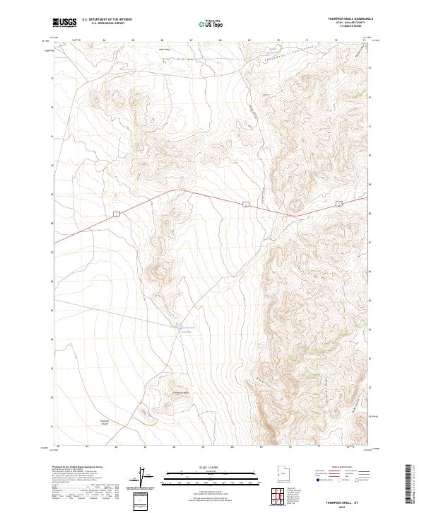 Thompson Knoll, UT — USGS 7.5-minute topo (2023)