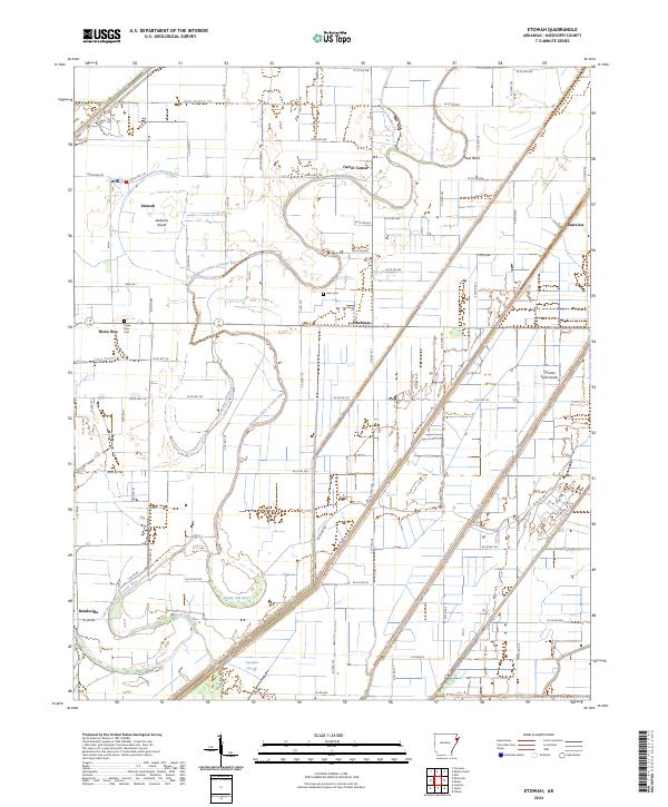 Etowah, AR — USGS 7.5-minute topo (2024)