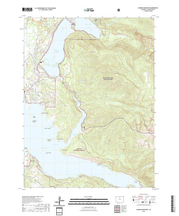 Shadow Mountain, CO — USGS 7.5-minute topo (2022)