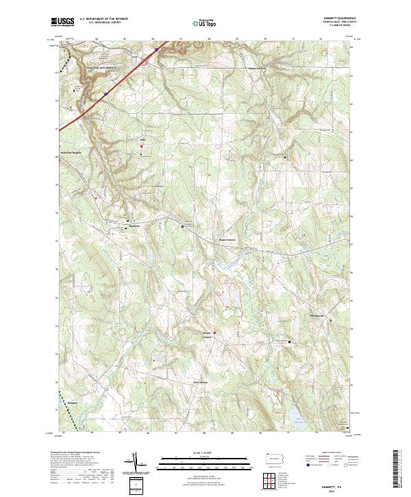 Hammett, PA — USGS 7.5-minute topo (2023)
