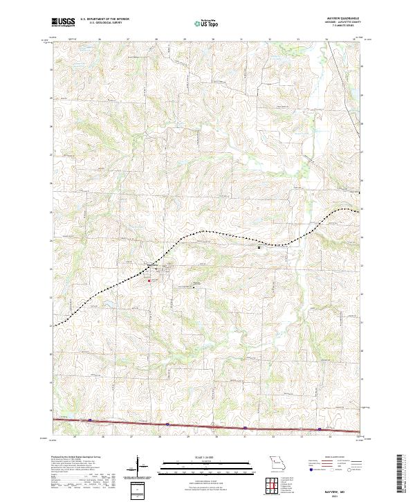 Mayview, MO — USGS 7.5-minute topo (2021)
