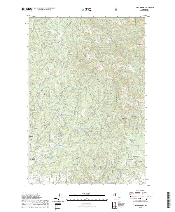 Larch Mountain, WA — USGS 7.5-minute topo (2023)