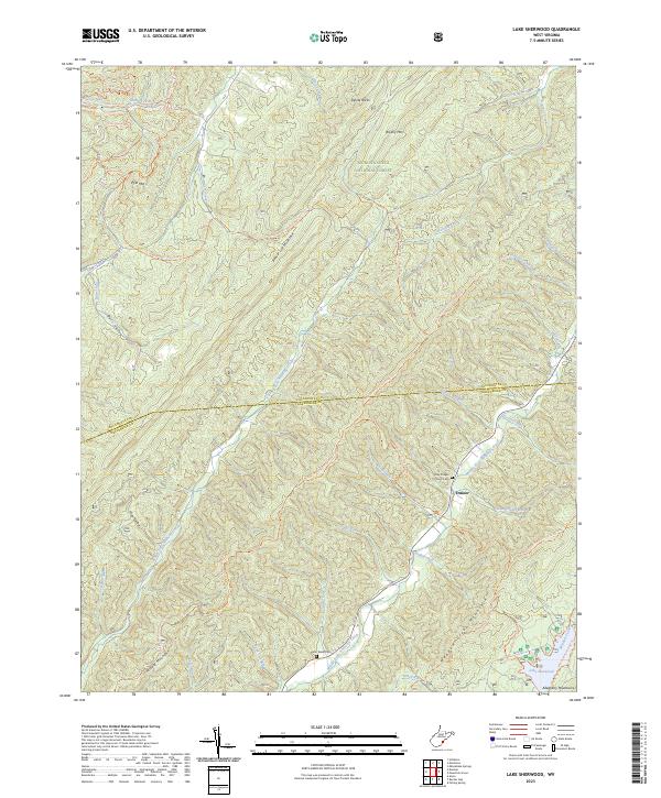 Lake Sherwood, WV — USGS 7.5-minute topo (2023)