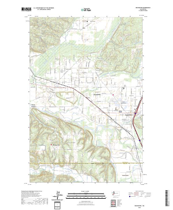 Rochester, WA — USGS 7.5-minute topo (2023)