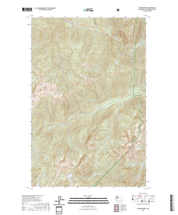 The Brothers, WA — USGS 7.5-minute topo (2023)