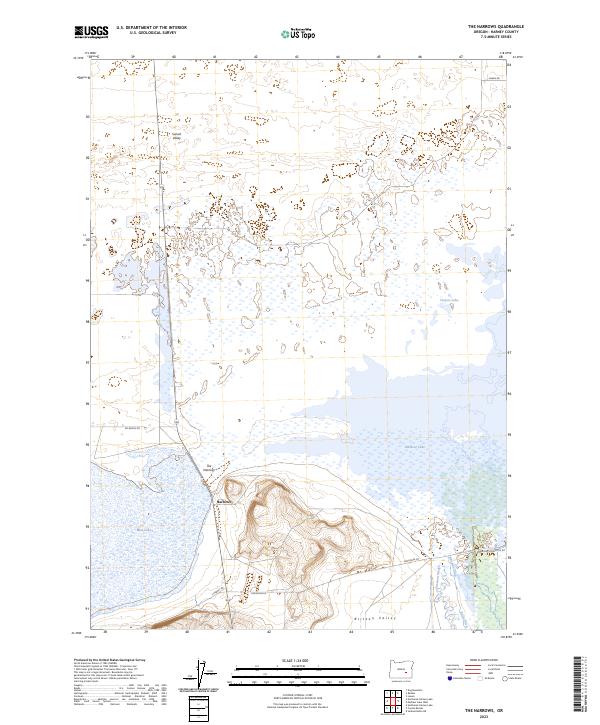 The Narrows, OR — USGS 7.5-minute topo (2023)