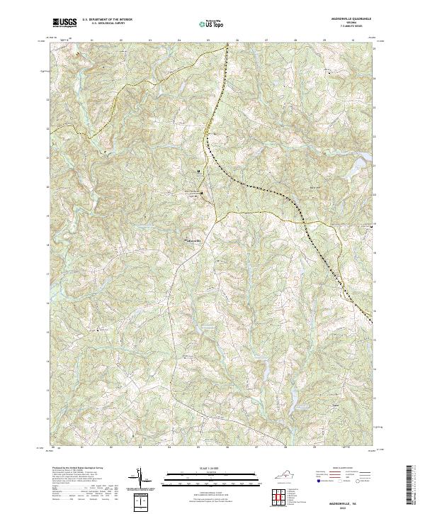 Madisonville, VA — USGS 7.5-minute topo (2022)