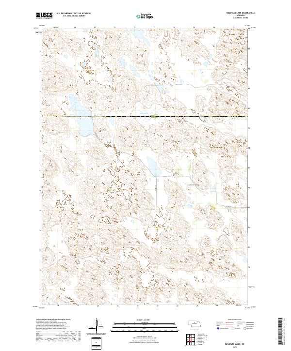 Goldman Lake, NE — USGS 7.5-minute topo (2021)