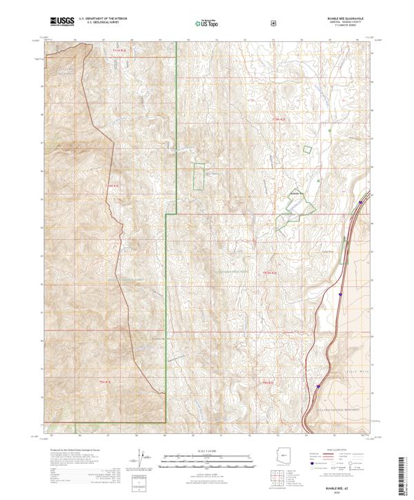 Bumble Bee, AZ — USGS 7.5-minute topo (2026)