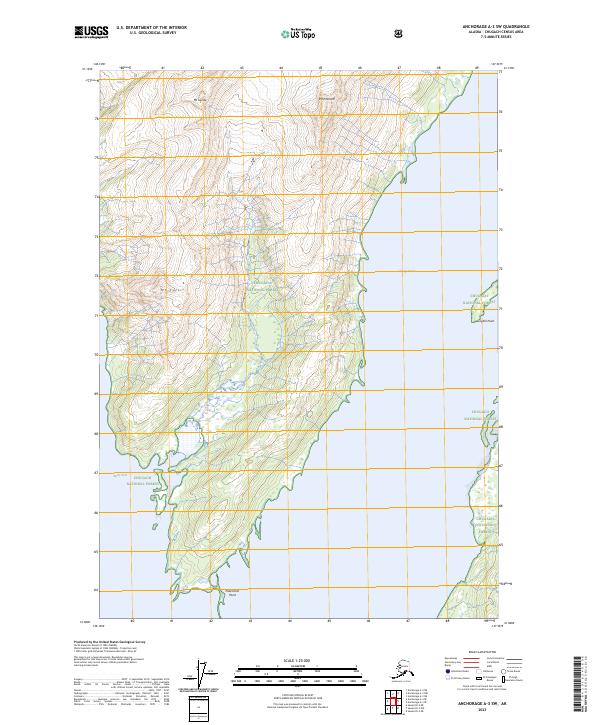 Anchorage A-3 SW, AK — USGS 7.5-minute topo (2023)