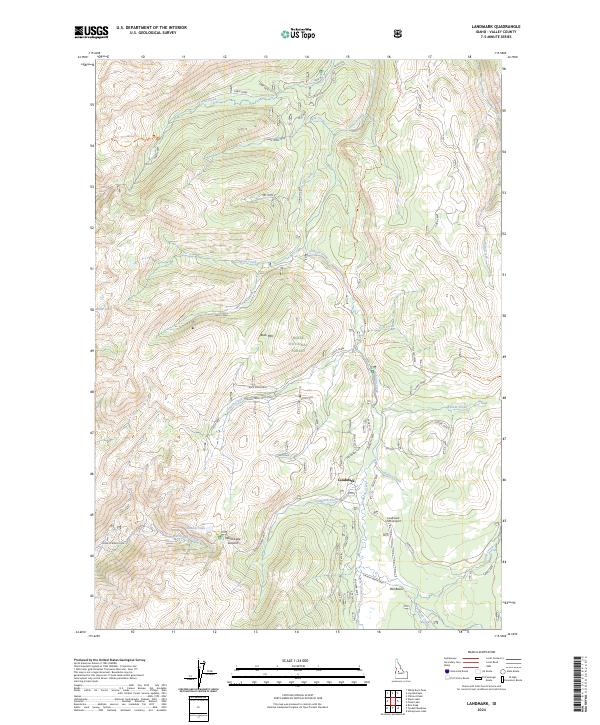 Landmark, ID — USGS 7.5-minute topo (2024)
