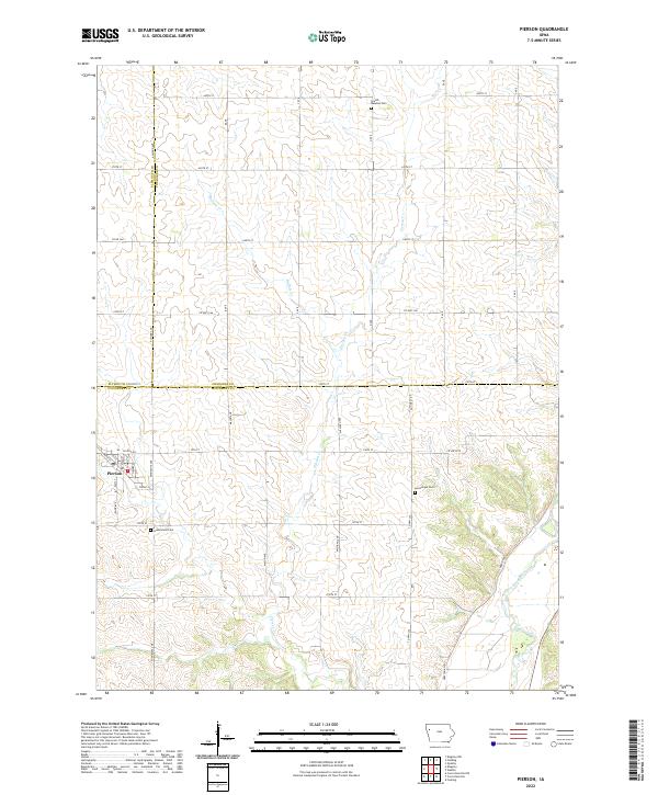 Pierson, IA — USGS 7.5-minute topo (2022)