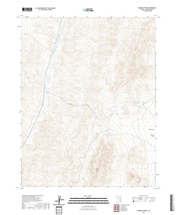 Deadman Spring, NV — USGS 7.5-minute topo (2021)