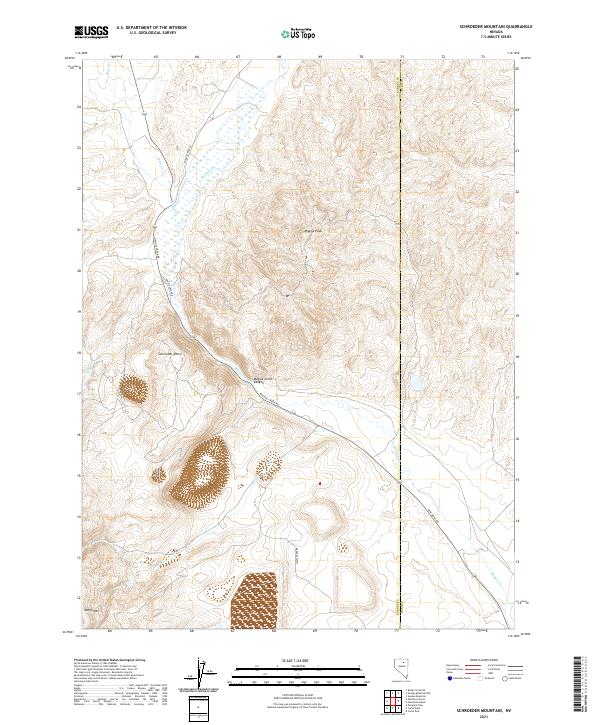 Schroeder Mountain, NV — USGS 7.5-minute topo (2021)