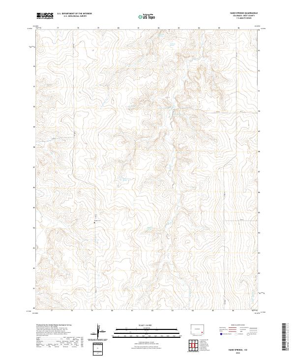 Hand Springs, CO — USGS 7.5-minute topo (2022)