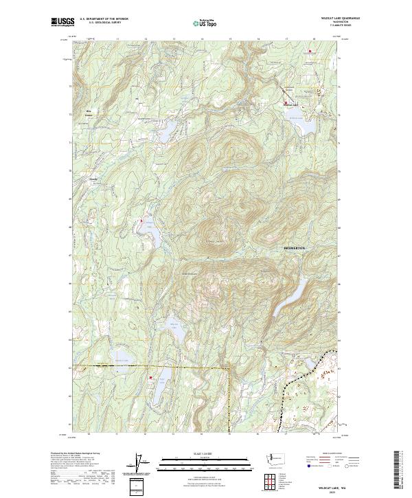 Wildcat Lake, WA — USGS 7.5-minute topo (2023)
