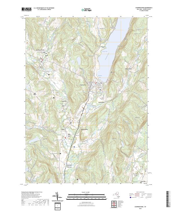 Cooperstown, NY — USGS 7.5-minute topo (2023)