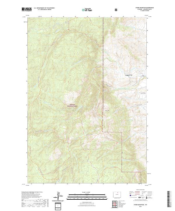 Stone Mountain, WY — USGS 7.5-minute topo (2021)