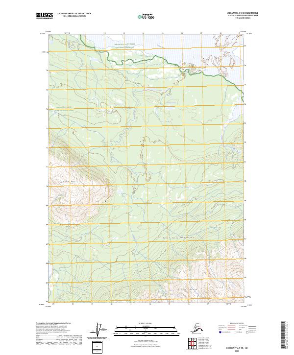 McCarthy A-5 SE, AK — USGS 7.5-minute topo (2023)
