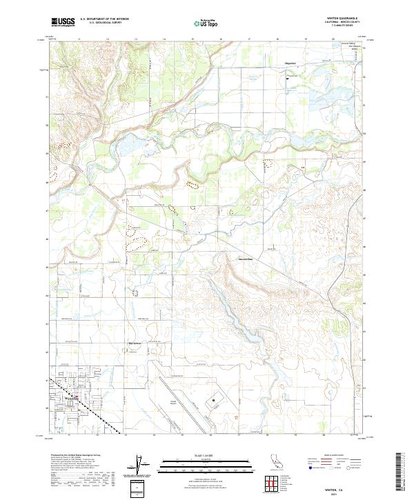 Winton, CA — USGS 7.5-minute topo (2021)
