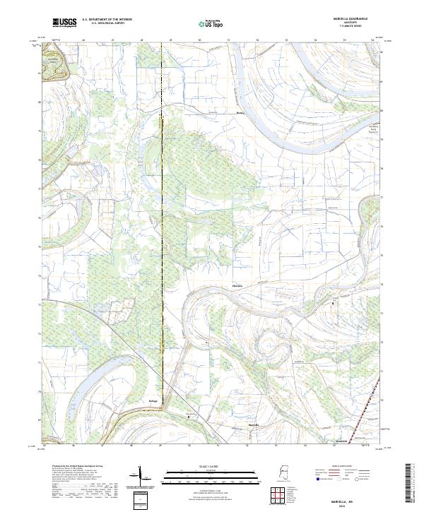 Marcella, MS — USGS 7.5-minute topo (2024)