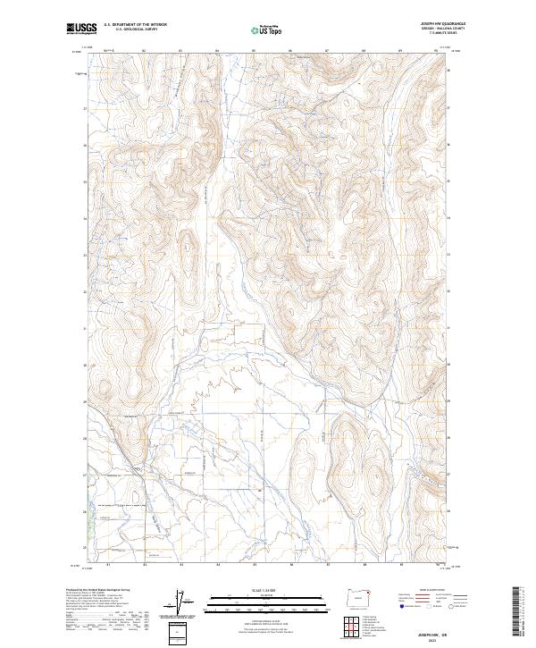 Joseph NW, OR — USGS 7.5-minute topo (2023)