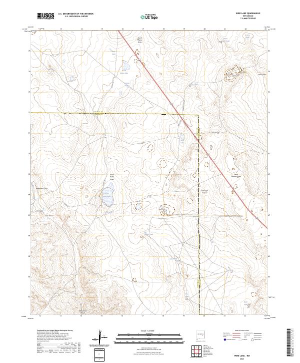 Wire Lake, NM — USGS 7.5-minute topo (2023)