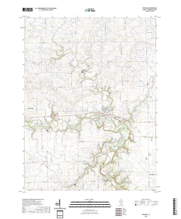Potomac, IL — USGS 7.5-minute topo (2024)