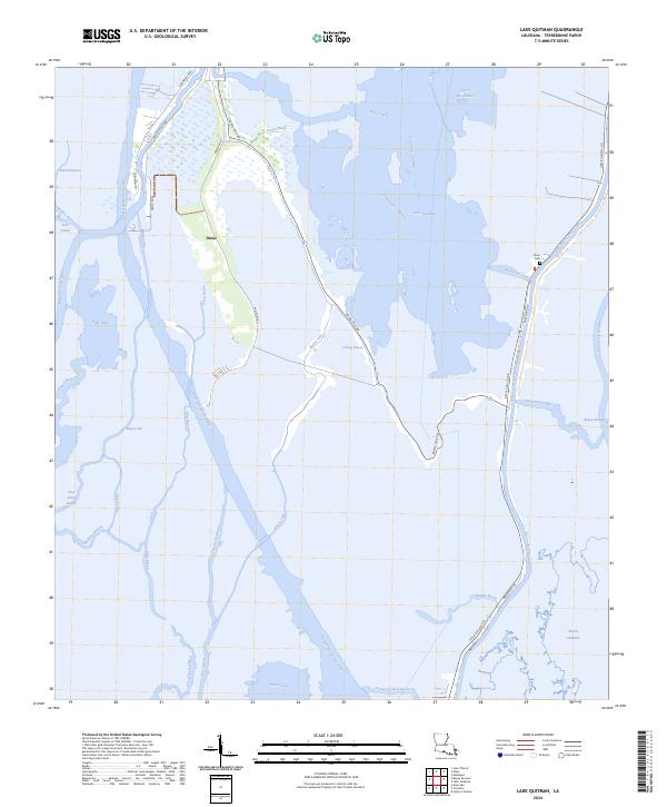 Lake Quitman, LA — USGS 7.5-minute topo (2024)