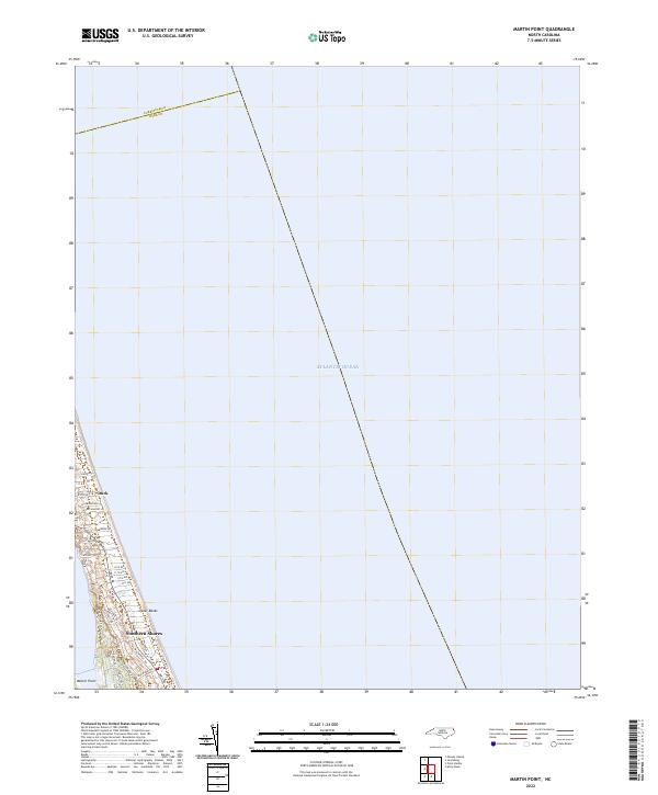 Martin Point, NC — USGS 7.5-minute topo (2022)