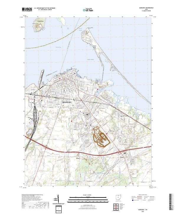Sandusky, OH — USGS 7.5-minute topo (2023)