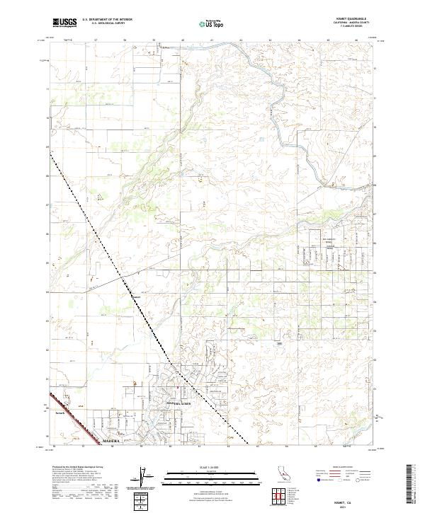 Kismet, CA — USGS 7.5-minute topo (2021)