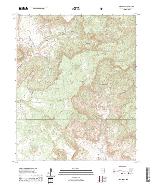 Lobo Springs, NM — USGS 7.5-minute topo (2023)