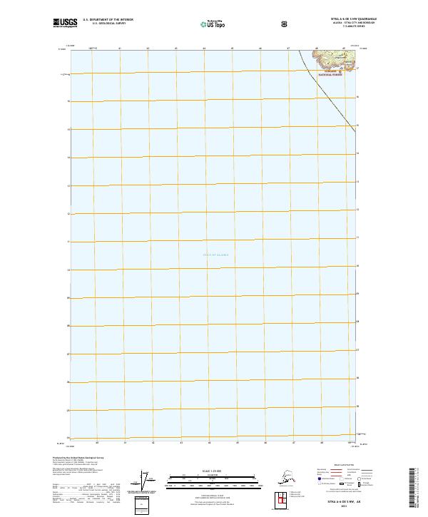 Sitka A-6 OE S NW, AK — USGS 7.5-minute topo (2021)