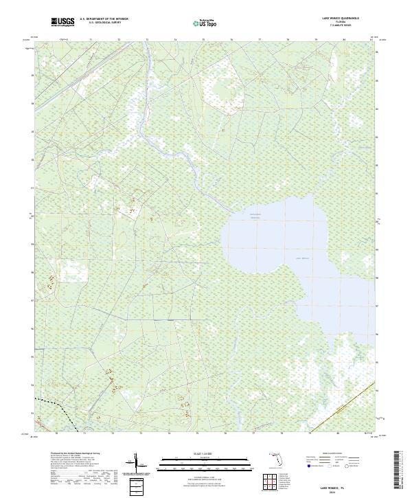 Lake Wimico, FL — USGS 7.5-minute topo (2024)