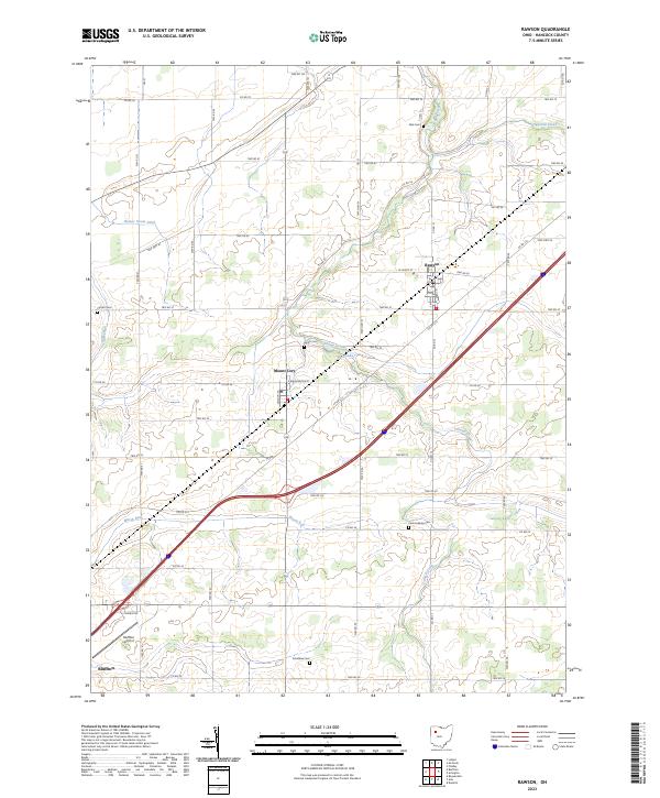 Rawson, OH — USGS 7.5-minute topo (2023)