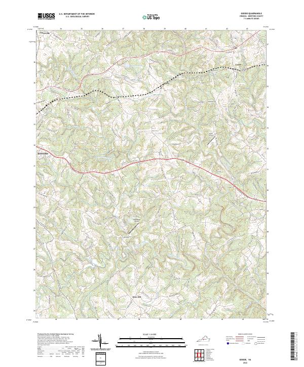 Goode, VA — USGS 7.5-minute topo (2022)
