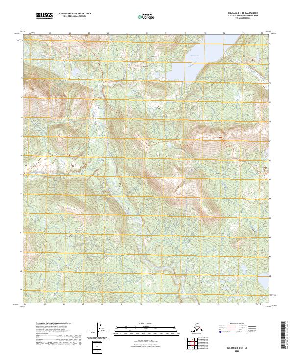 Gulkana D-4 SE, AK — USGS 7.5-minute topo (2023)