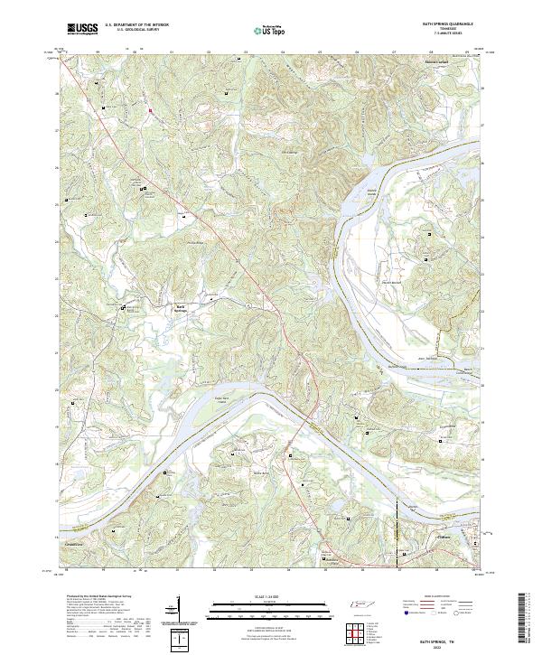 Bath Springs, TN — USGS 7.5-minute topo (2022)