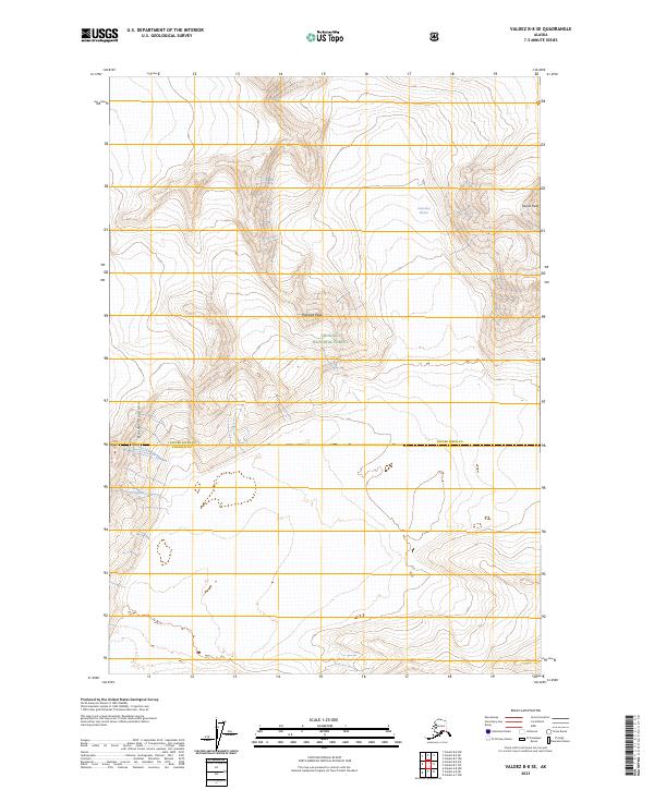 Valdez B-8 SE, AK — USGS 7.5-minute topo (2023)