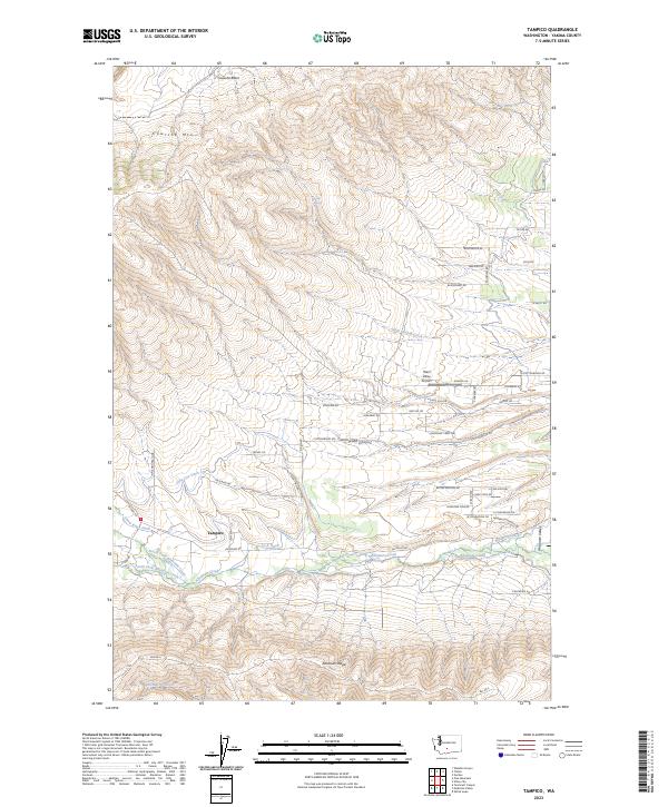 Tampico, WA — USGS 7.5-minute topo (2023)