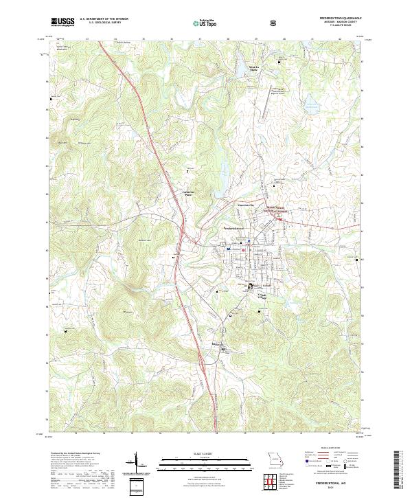Fredericktown, MO — USGS 7.5-minute topo (2021)