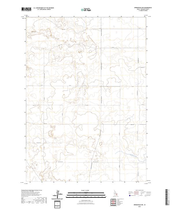 Springfield NW, ID — USGS 7.5-minute topo (2023)