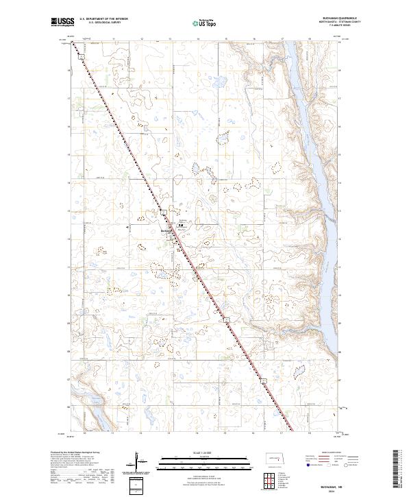 Buchanan, ND — USGS 7.5-minute topo (2024)