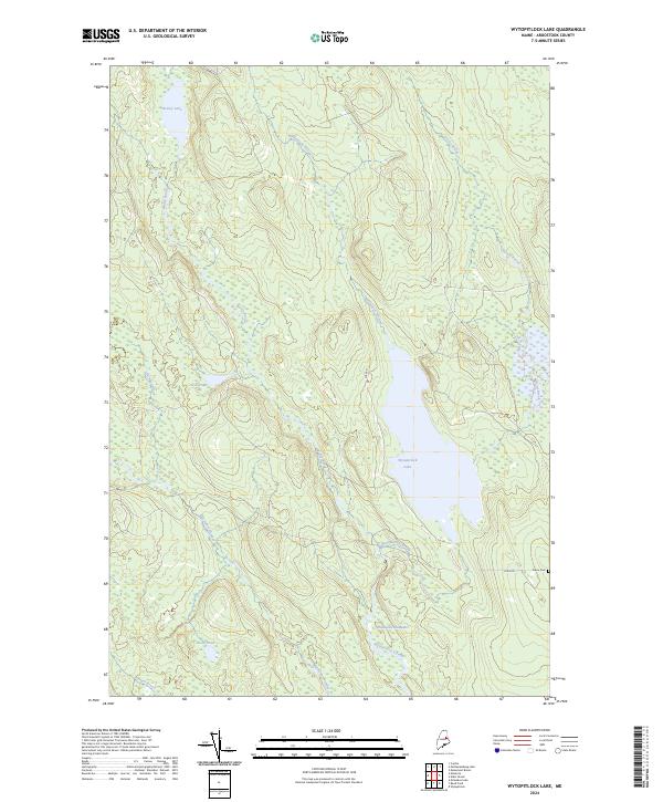 Wytopitlock Lake, ME — USGS 7.5-minute topo (2024)