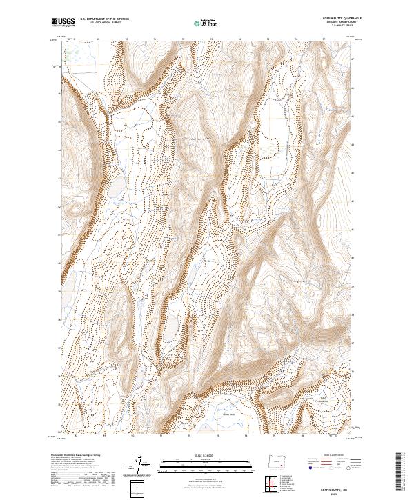 Coffin Butte, OR — USGS 7.5-minute topo (2023)